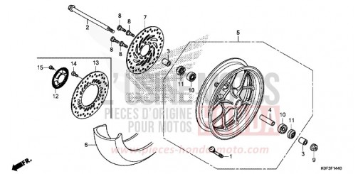 ROUE AVANT Z125MAK de 2019